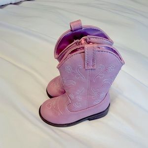 New cat & jack size 6 pink cowboy boots